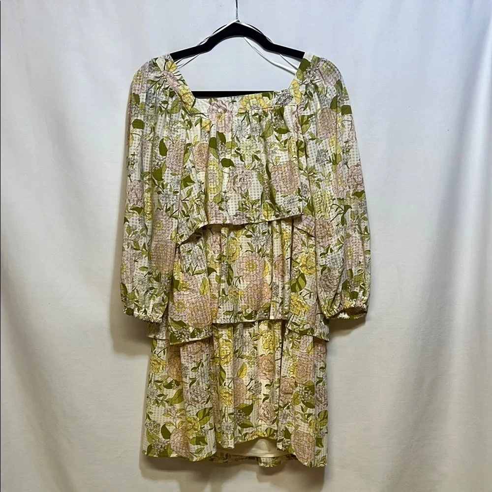 Who What Wear Floral Dress with Sleeves - Picture 4 of 6